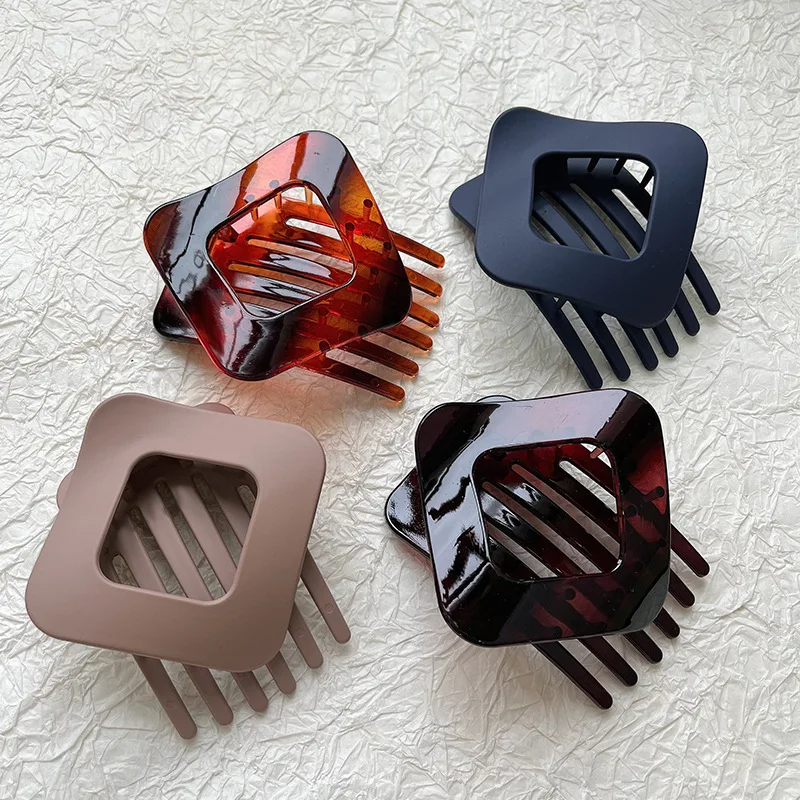 Matte Large Women Hair Claws Clamp Duckbill Hair Clips Crab Hairpins Girls Barrettes Ponytail Styling Tools Hair Accessories