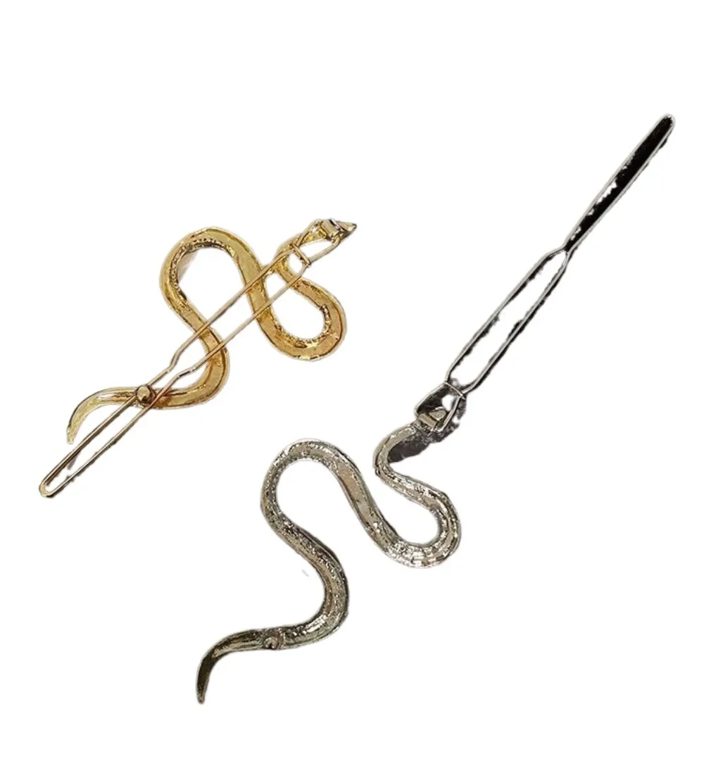 Gothic Punk Metal Snake Medusa Hairpin Hair Clip for Women Side Bangs Holder Girls Retro Barrettes Jewelry Headwear Accessories