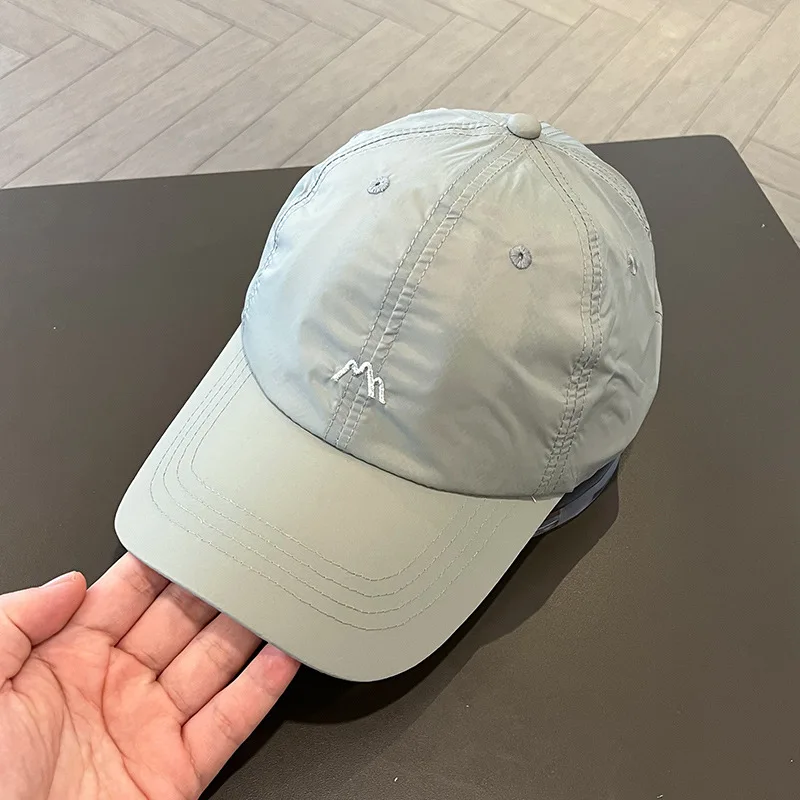Summer Embroidery Quick-Drying Hat Spring and Autumn Outdoor Sunscreen Baseball Cap Adjustable Sports Visor