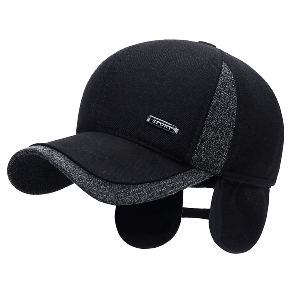 2025 Hunting Duck Tongue Hat Winter Thermal Suitable Dad The Elderly Outdoor Sports Fishing Sunscreen Hat Plush Windproof Hat