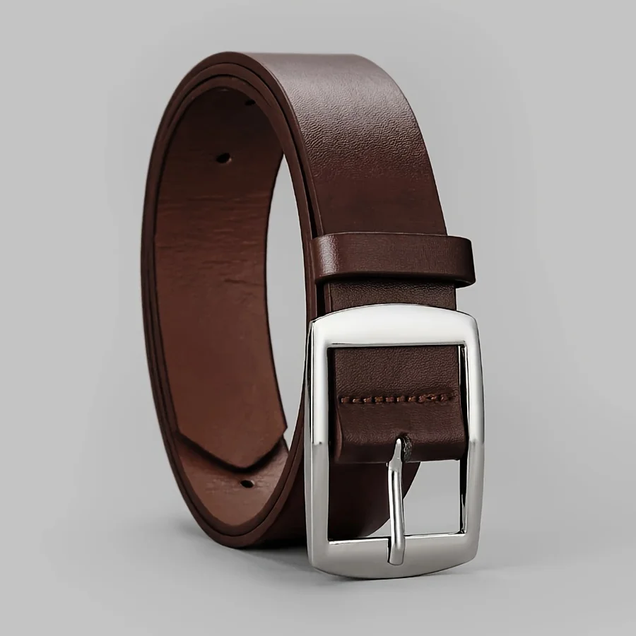 1pcs Men's Casual PU Leather Belt with Fashion Alloy Square Buckle for Daily Wear,Leisure Activities Multiple colors to choose