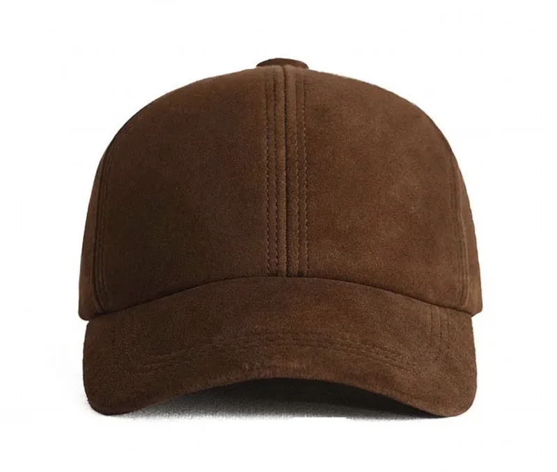 2025 Male Suede Genuine Leather Sheepskin 56-60CM Black/Brown Baseball Caps For Women/Man Casual Street Gf Gorras Hat