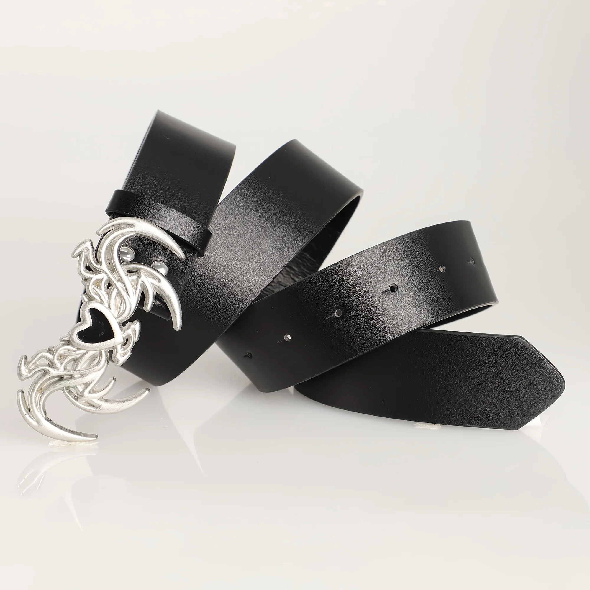 Fashion Women's Belt Retro Gothic Punk Style Personalized Irregular Buckle Belt Casual PU Leather Belt Y2k Belts For Men Women