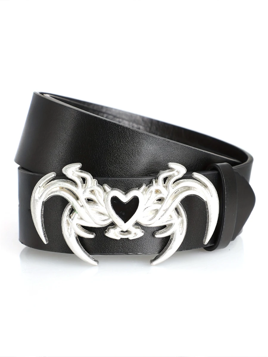 Fashion Women's Belt Retro Gothic Punk Style Personalized Irregular Buckle Belt Casual PU Leather Belt Y2k Belts For Men Women