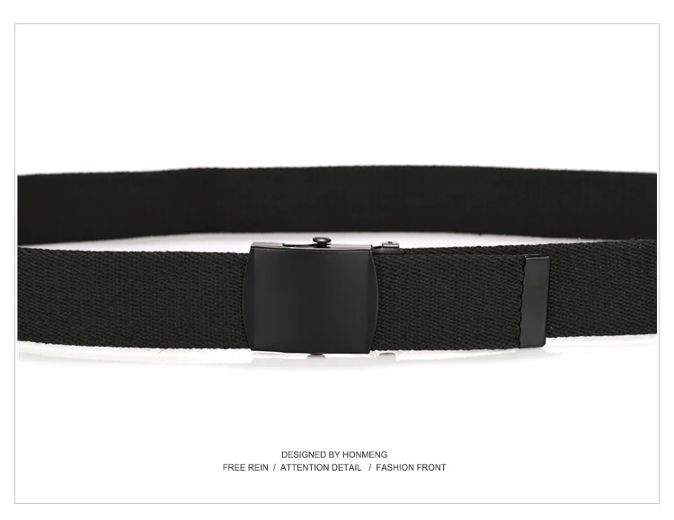New Unisex Automatic Buckle Fashion Nylon Belt Classic Popular Casual Light Practical Woven Smooth Women Men Canvas Belt 3.8cm