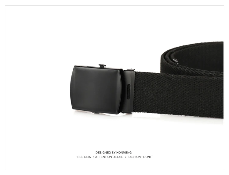 New Unisex Automatic Buckle Fashion Nylon Belt Classic Popular Casual Light Practical Woven Smooth Women Men Canvas Belt 3.8cm