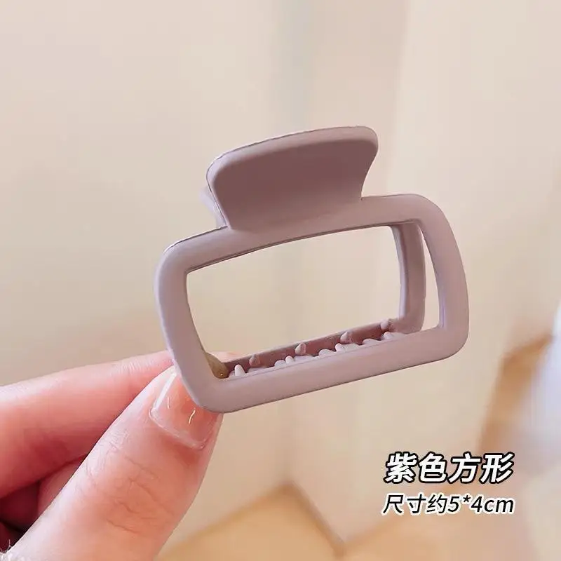 Nwe Women's Square Lightweight Hair Claw Clip Fashionable Elegant Hair Accessory Clip Suitable Hair Styling Makeup