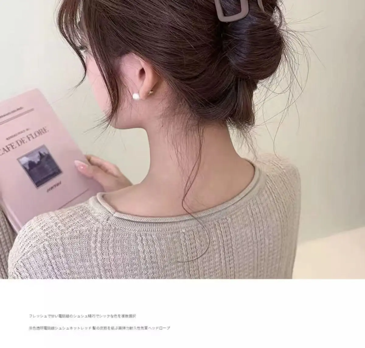 Nwe Women's Square Lightweight Hair Claw Clip Fashionable Elegant Hair Accessory Clip Suitable Hair Styling Makeup