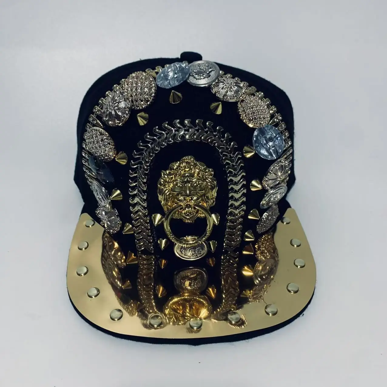Men And Women New Handmade Cool Button Fashion Rivet Street Dance Fashion Cap