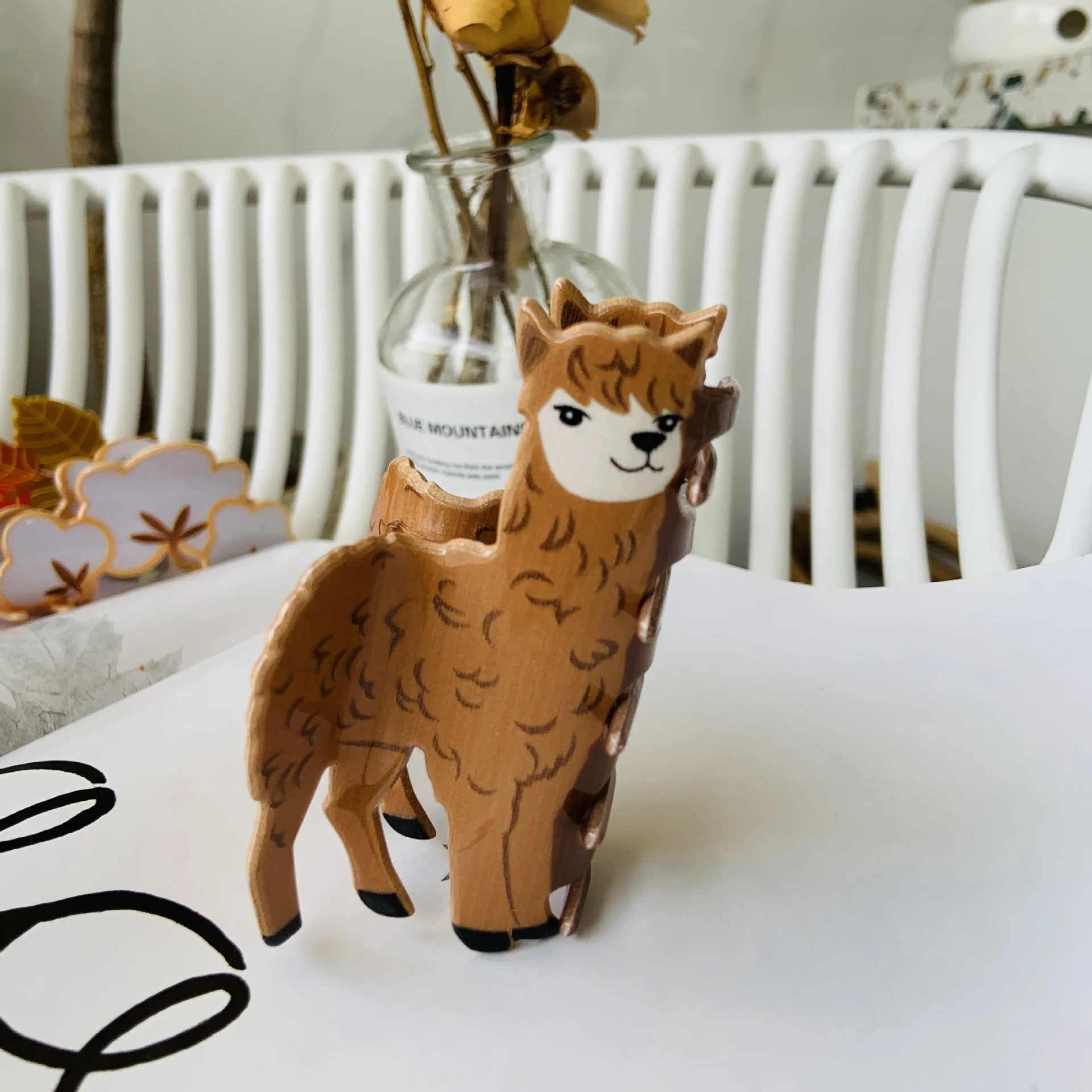 Brand New maple leaf acrylic farm hairpin squirrel hairpin grab clip alpaca hairpin back head tree animal shark clip 2025