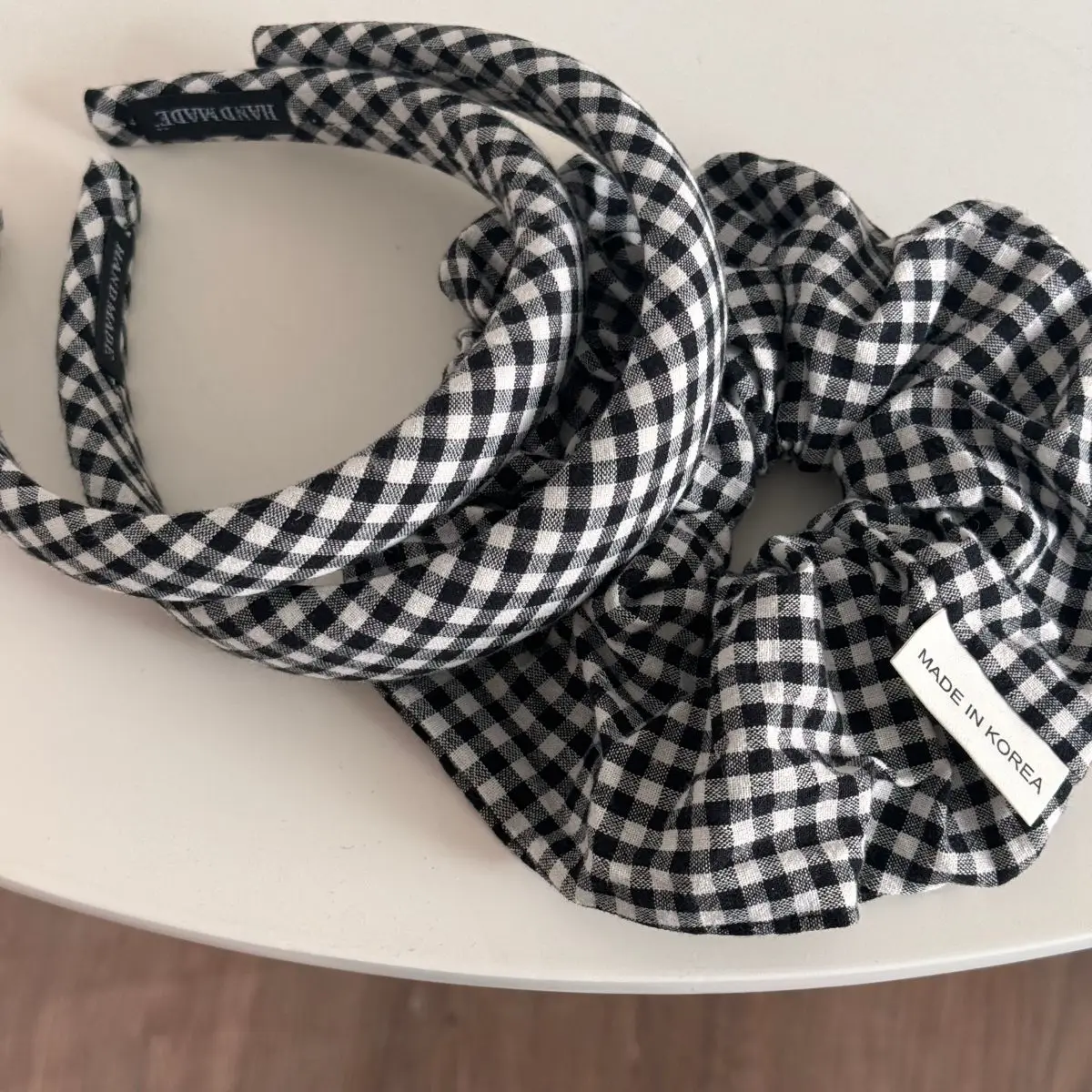 Sea Blue Polka Dot Scrunchies Fashion Gilrs Floral Plaid Large Intestine Hair Ties Ropes Women Sweet Versatile Rubber Bands