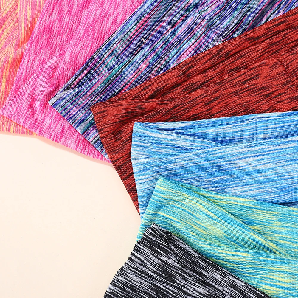 10Pcs Women Random Color Soft Elastic Hair Band Yoga Headband Sports Makeup Hair Hoop Vintag Headwrap Hair Accessories Wholesale