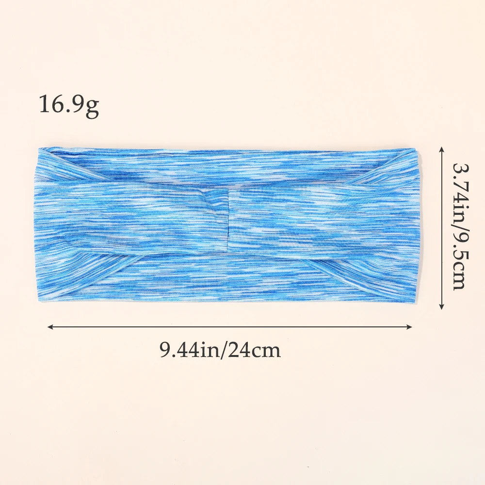10Pcs Women Random Color Soft Elastic Hair Band Yoga Headband Sports Makeup Hair Hoop Vintag Headwrap Hair Accessories Wholesale