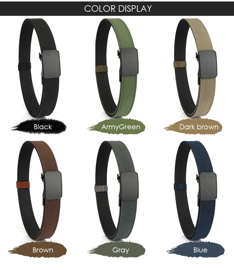 VATLTY 2025 Rigid Tactical Outdoor Belt for Men Zinc Alloy Automatic Buckle Jeans Belt Sturdy Nylon Men's Casual Belt Girdle