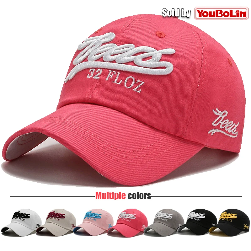 Letters 3D Embroidery Cotton Adjustable Baseball Cap Sun Hat Trucker Caps Dad Hats