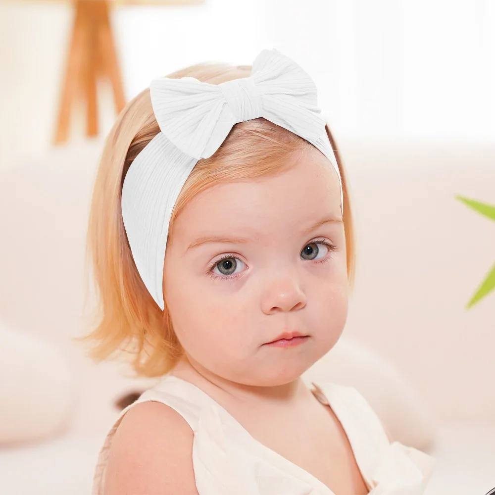 3Pcs/Set Cute Solid Headband for Baby Girls Soft Elastic HeadWrap Turban Hairband Headwear Infant Kids Hair Accessories