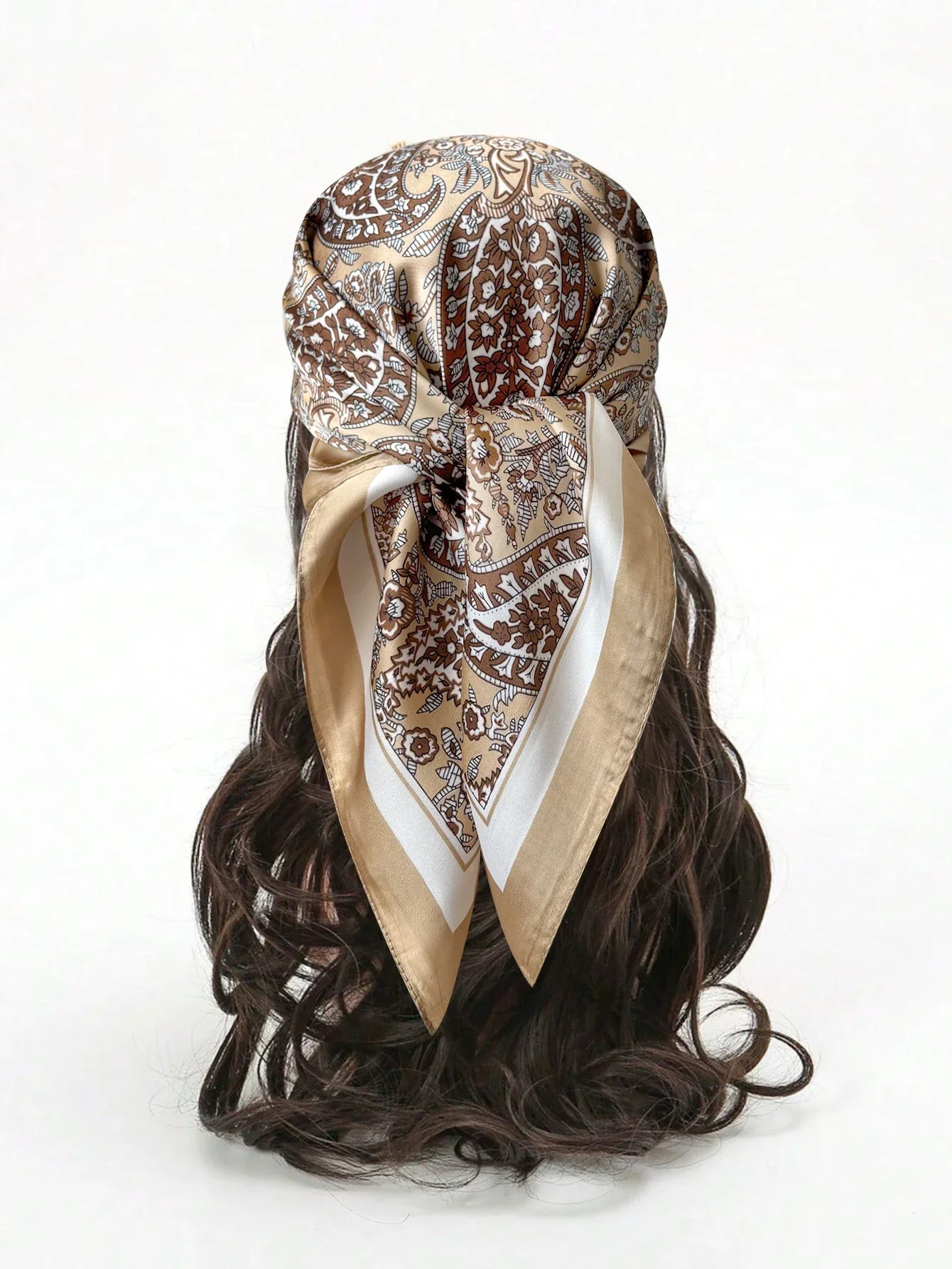 Luxury Print Imitation Silk Square Scarf Women Spring Neck Tie Shawl Wraps Female Hair Hand Wrist Headkerchief Hijab Bandana