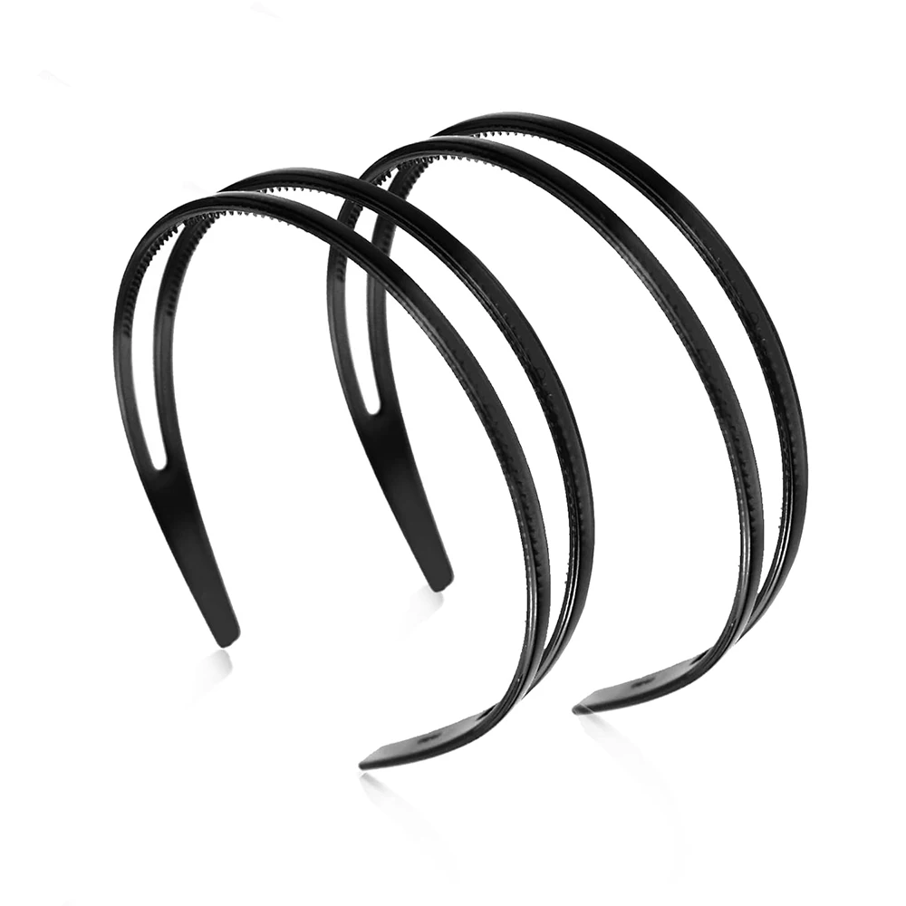 Plastic Headband Double Row Teeth Comb Hair Band Simple and Chic Hair Hoop Non-Slip Hair Accessory for Women Girls Daily Dating