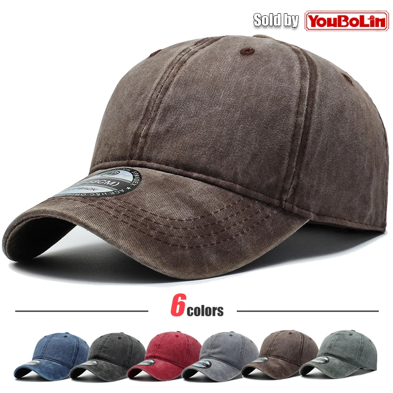 Four Seasons Simple Light Plate Solid Color Cotton Adjustable Baseball Cap Sun Hat Trucker Caps Dad Hats
