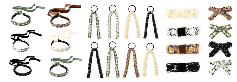 001G Yarnbraid Hair Bows headband Cute Hairpins Girls Hair headband Barrettes Solid Clip Kids Headwear Fashion Hair Accessories