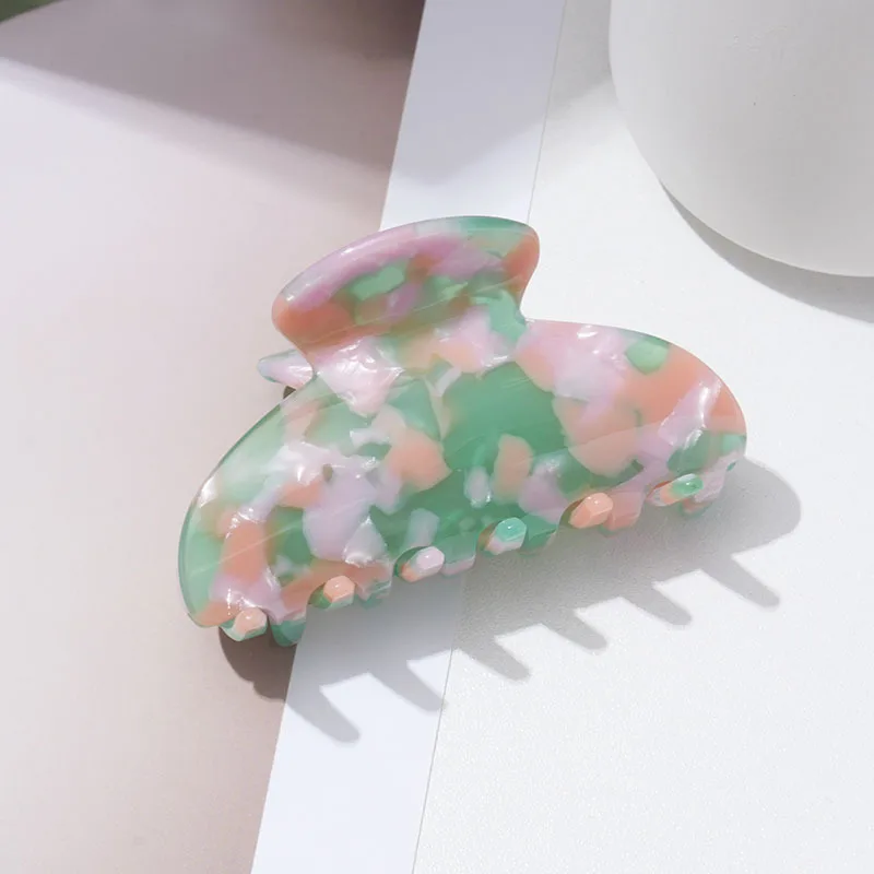 1pc high-end acetate claw clip, shell design for the back of the head, Korean style shark clip,new style accessory