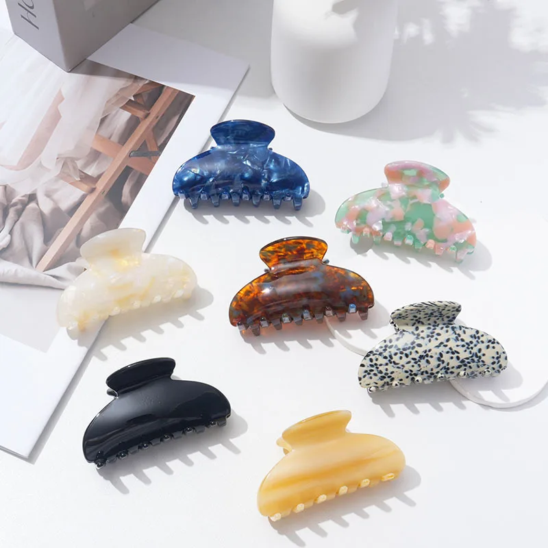 1pc high-end acetate claw clip, shell design for the back of the head, Korean style shark clip,new style accessory