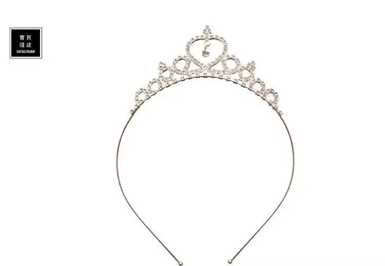 Children's Hair Hoops Sparkling Rhinestones Fashionable Sweet Cute Kawaii Headbands Performance Party Hair Accessories For Girl