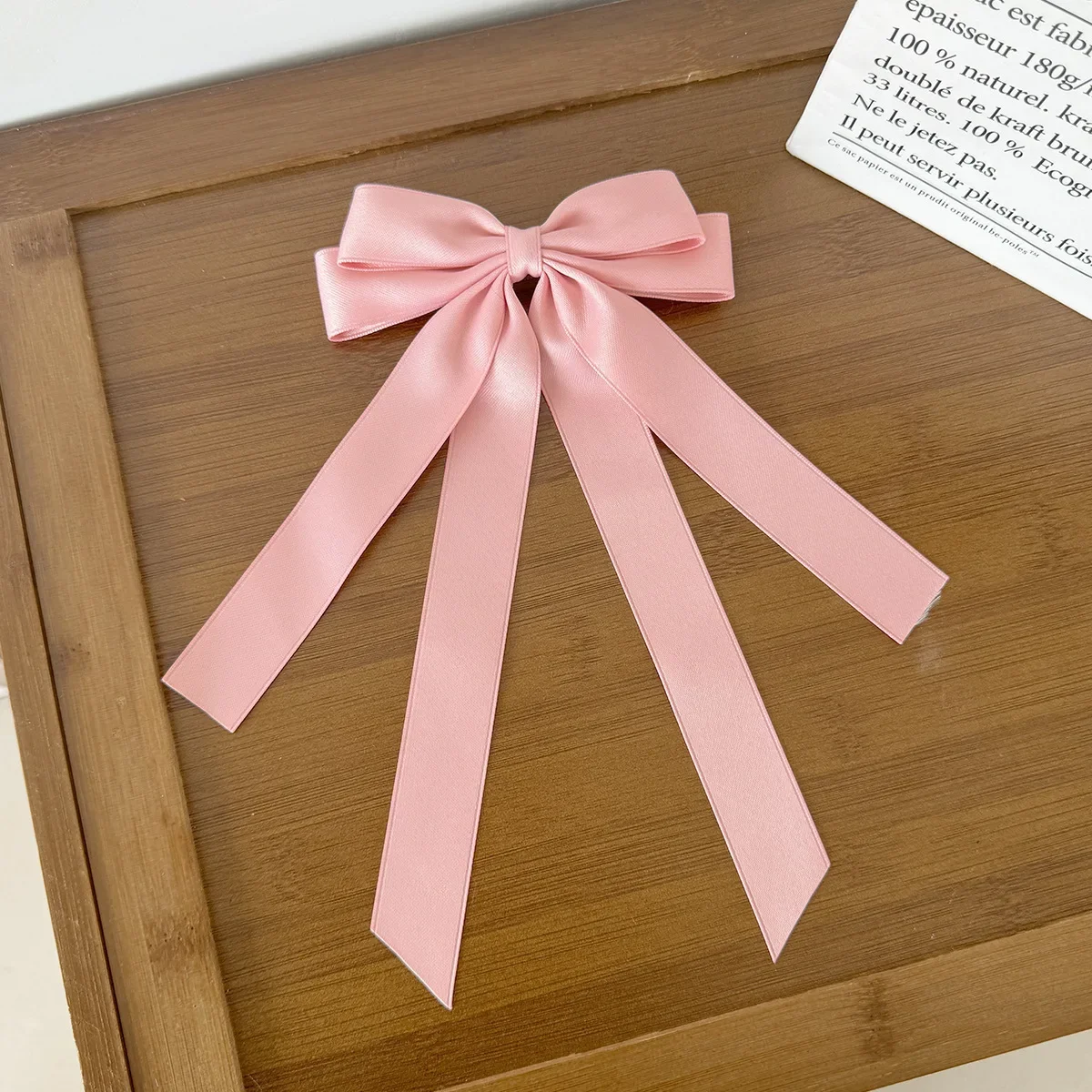 Fashion Fabric Ribbon Hair Bow Hairpin for Women Girls Hair clips Black White Bow Top Clip Female Hair Accessories