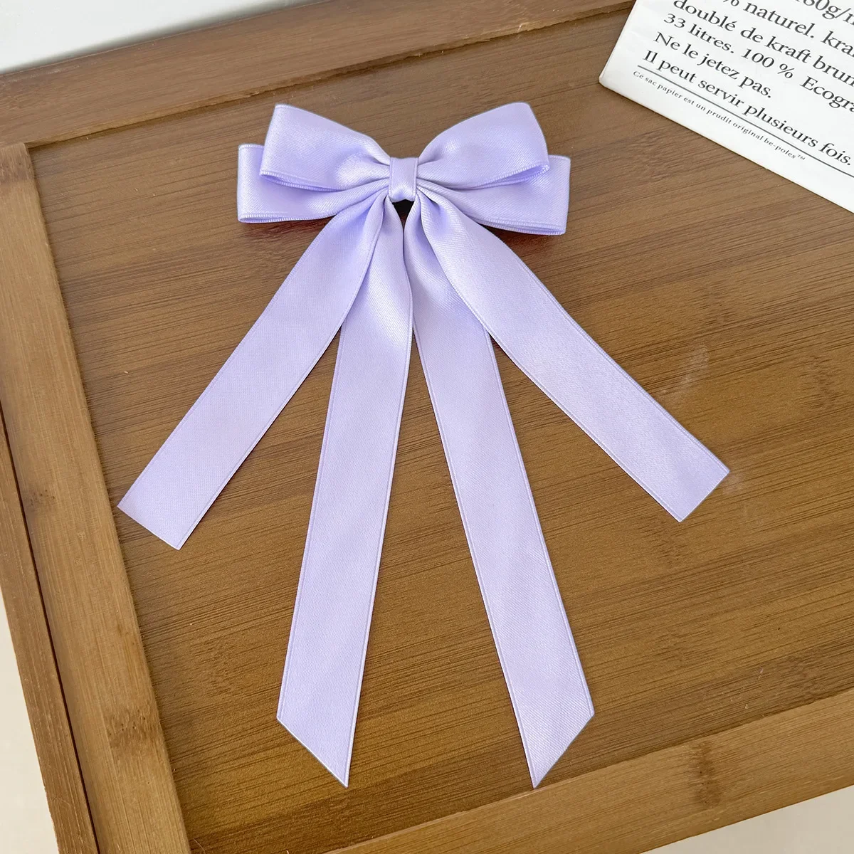 Fashion Fabric Ribbon Hair Bow Hairpin for Women Girls Hair clips Black White Bow Top Clip Female Hair Accessories
