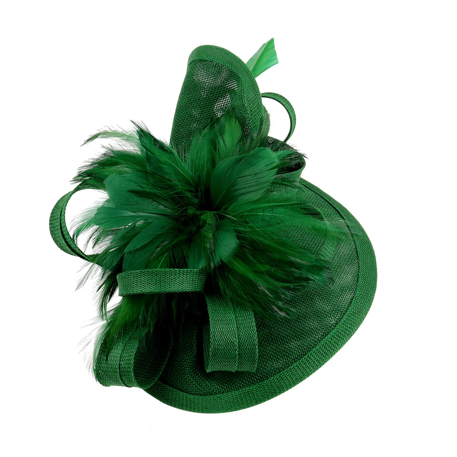 2026 Elegant Fascinator Hat for Women Tea Party Kentucky Derby Fascinator Pillbox Hat Feather Flower Fascinator Wedding Cocktail