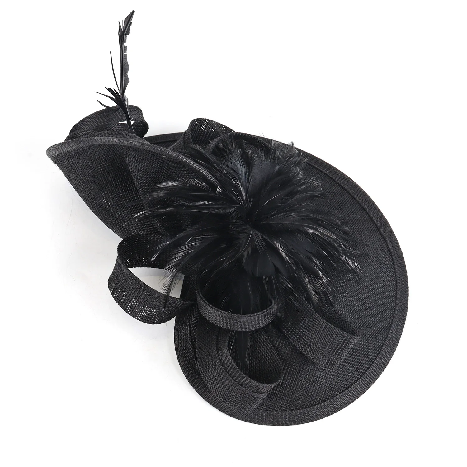 2026 Elegant Fascinator Hat for Women Tea Party Kentucky Derby Fascinator Pillbox Hat Feather Flower Fascinator Wedding Cocktail