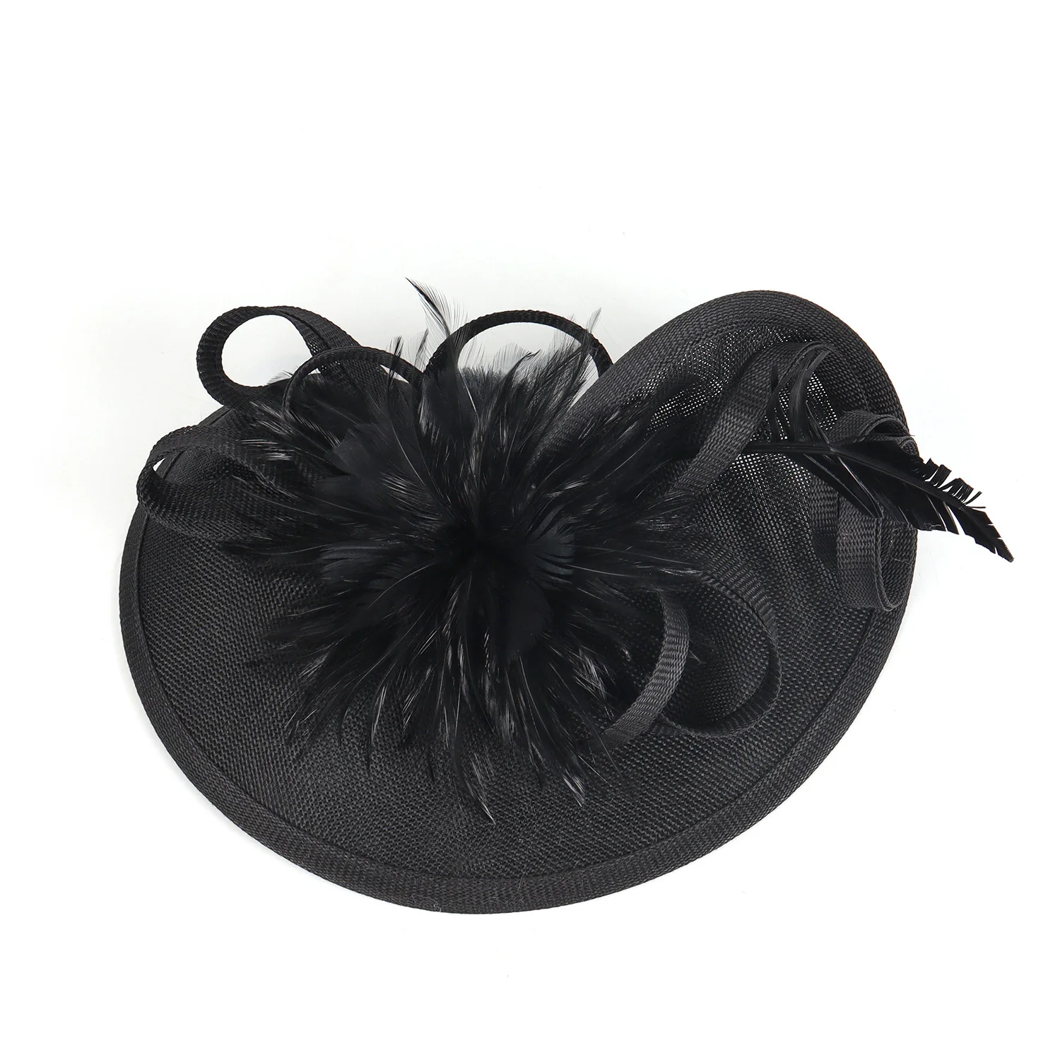 2026 Elegant Fascinator Hat for Women Tea Party Kentucky Derby Fascinator Pillbox Hat Feather Flower Fascinator Wedding Cocktail