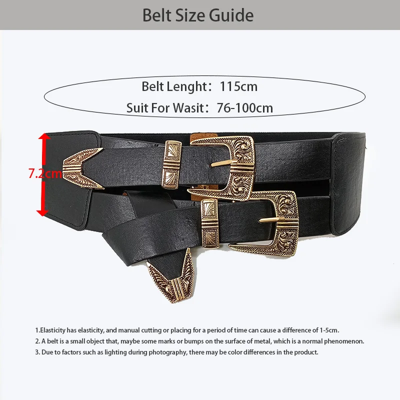 Female Waist Gothic Elastic Corset Belt Female Stretch Cummerbunds High Quality Luxury Designer Black Punk Wide Belts For Women