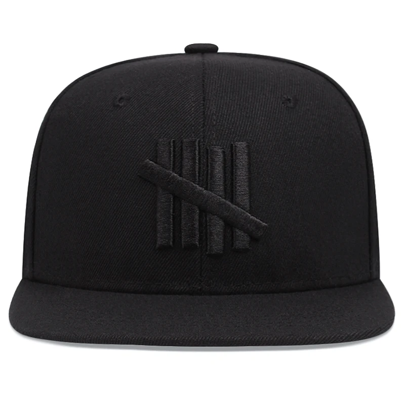 2025 New Five Bar Embroidered Simple Classic Flat Edge Hat Men's Street Hip Hop Hat Women's Outdoor Sunshade Hat Baseball Hat