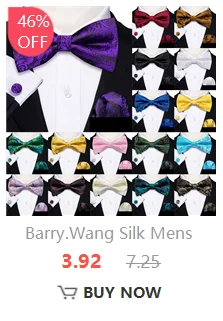 Barry Wang Jacquard Mens Bow Tie Pre-Tied Bowtie Hanky Cufflinks Set Red Green Ivory Pre ties Wedding Party
