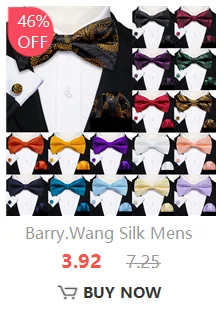 Barry Wang Jacquard Mens Bow Tie Pre-Tied Bowtie Hanky Cufflinks Set Red Green Ivory Pre ties Wedding Party