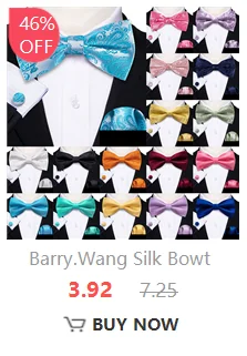 Barry Wang Jacquard Mens Bow Tie Pre-Tied Bowtie Hanky Cufflinks Set Red Green Ivory Pre ties Wedding Party