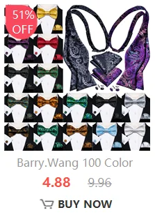 Barry Wang Jacquard Mens Bow Tie Pre-Tied Bowtie Hanky Cufflinks Set Red Green Ivory Pre ties Wedding Party