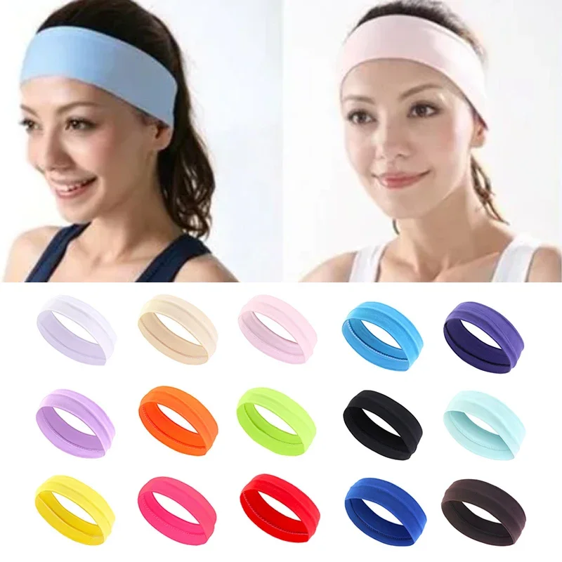Milk Elastic Silk Headband Sports Yoga Hair Care with Summer Fitness Running Yoga Headscarf Hair Accessories for Girls
