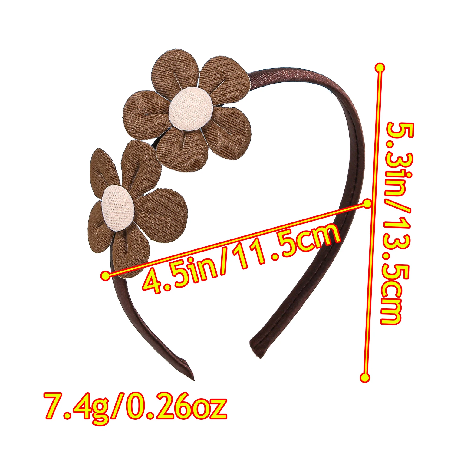 3/6pcs Cute Girls Headband Fabric Flower Hairbands Kids Children Hair Bows Hairbands Family Decoration Party Hair Accessories