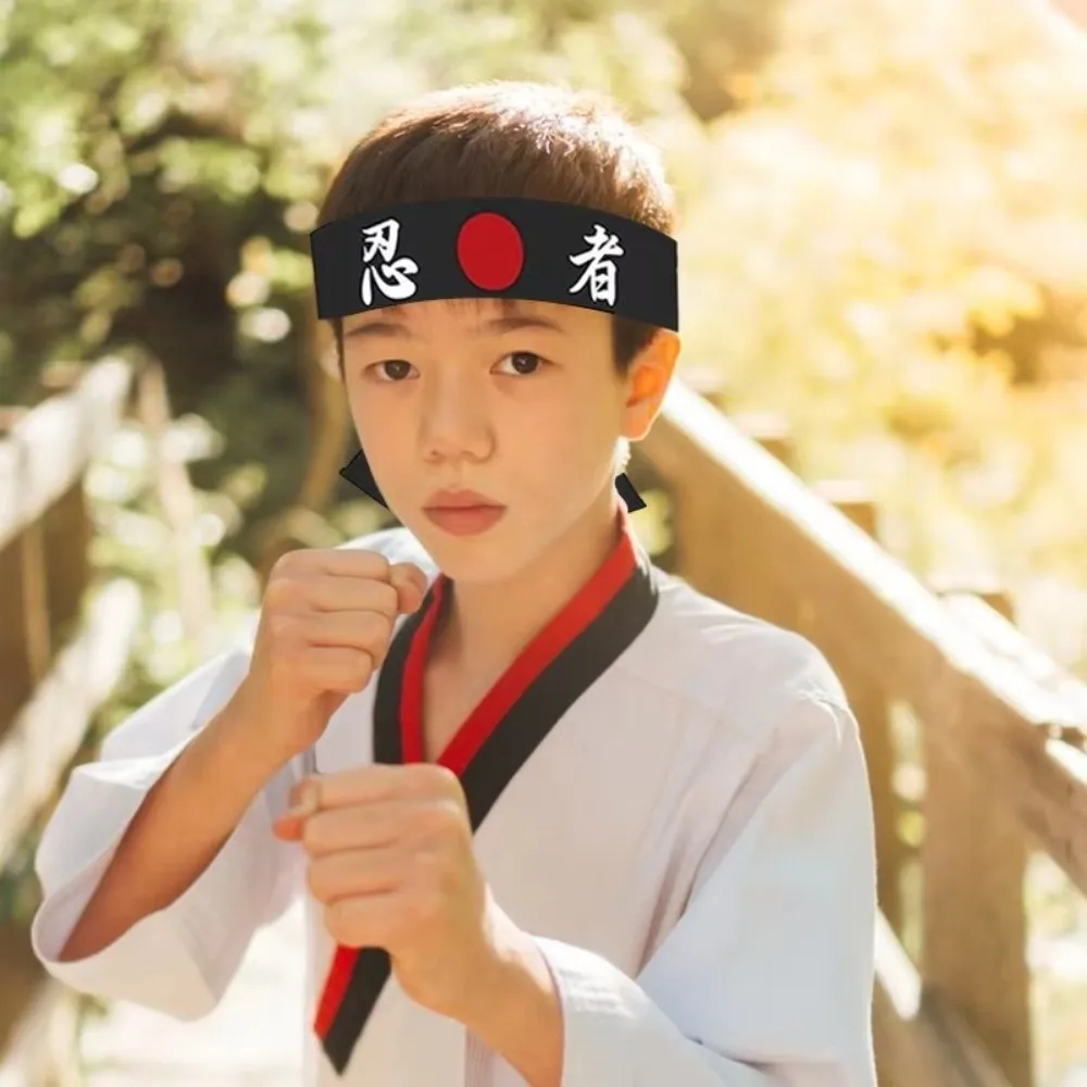 Multi-purpose Hachimaki Headband Breathable Hygroscopic Japanese Headband Costume Accessories Karate Bandana Headwear