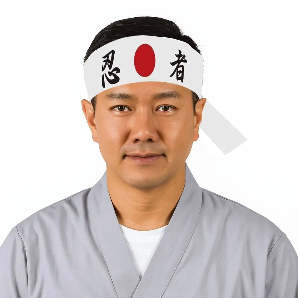 Multi-purpose Hachimaki Headband Breathable Hygroscopic Japanese Headband Costume Accessories Karate Bandana Headwear