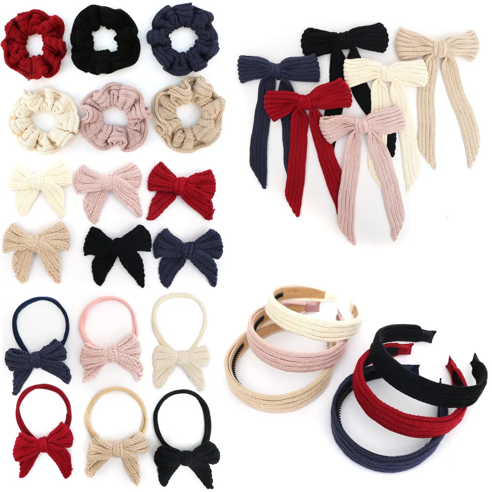 A12 NEW fashion Cotton  Hairband Cute Hairpins Girls H  headband Barrettes Solid hand Kids Headwear Fashion Hair