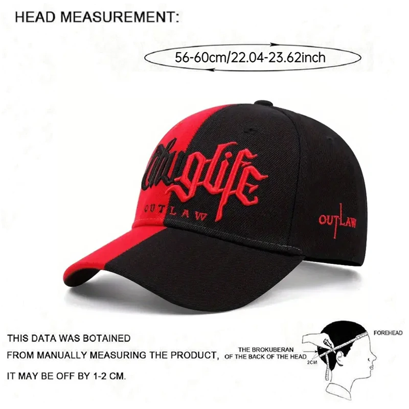 2025 Creative New Baseball Hat Riot LIFE Embroidered Men's Street Hip Hop Skateboarding Hat Women's Outdoor Leisure Sunshade Hat