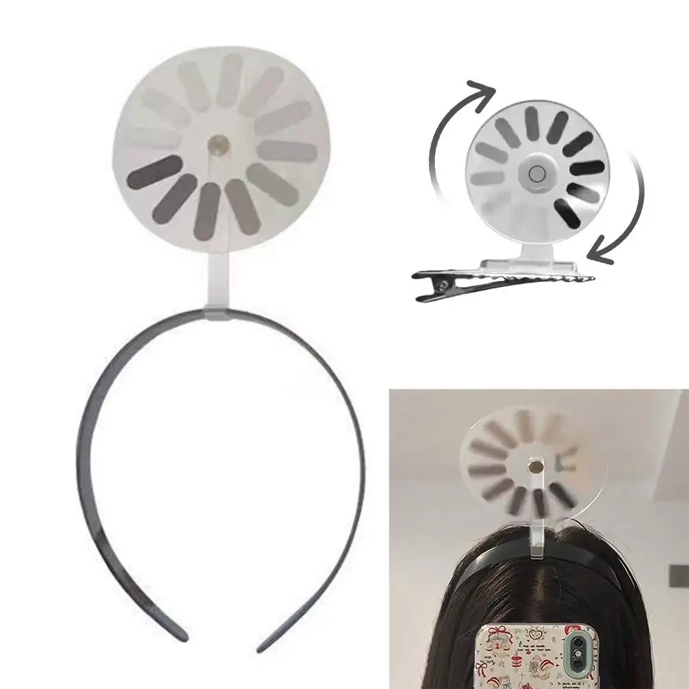 Loading Symbol Design Headband Shiny Hair Accessory Creative Unisex Hair Hoop Lightweight Rotating Headband Hot Sale