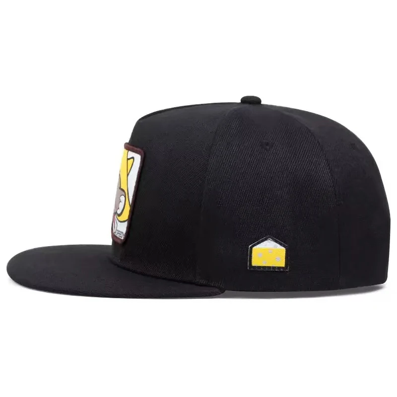 2025 Creative New Baseball Hat SPEEDY Mouse Labeling Street HipHop Hat Street Dance Decorative Hat Sunshade Flat Edge Hat Unisex
