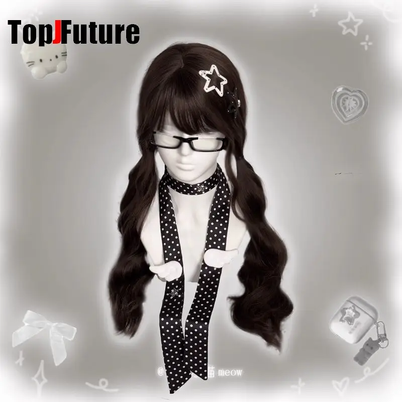 Millennium Y2K Spicy Girl Wings Wave Point Scarf Spring and Summer Japanese and Korean Neck Headband with High-end Feeling
