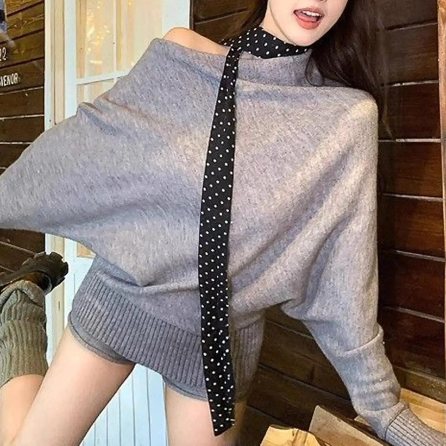 Korean Style Polka Dot Scarf Ins Style Ribbon Headband Long Scarf Neckerchief 4*150CM Vintage Chiffon Narrow DIY Decorative
