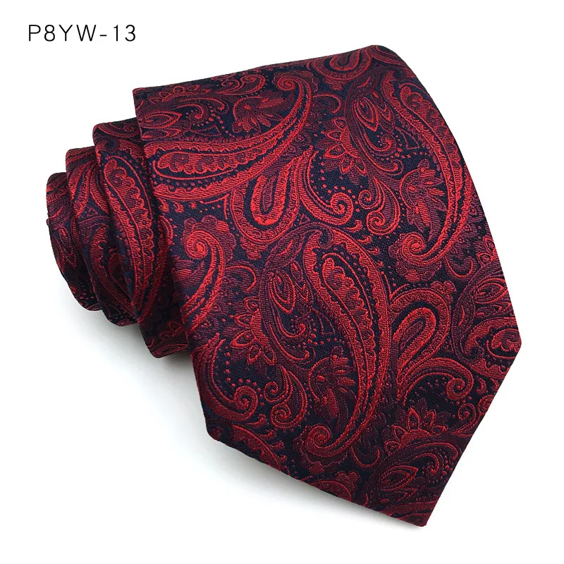 Luxury Mens Necktie Stripes Plaid Floral 8CM Ties For Man Groom Jacquard Woven Neck Tie Business Wedding Party Accessories