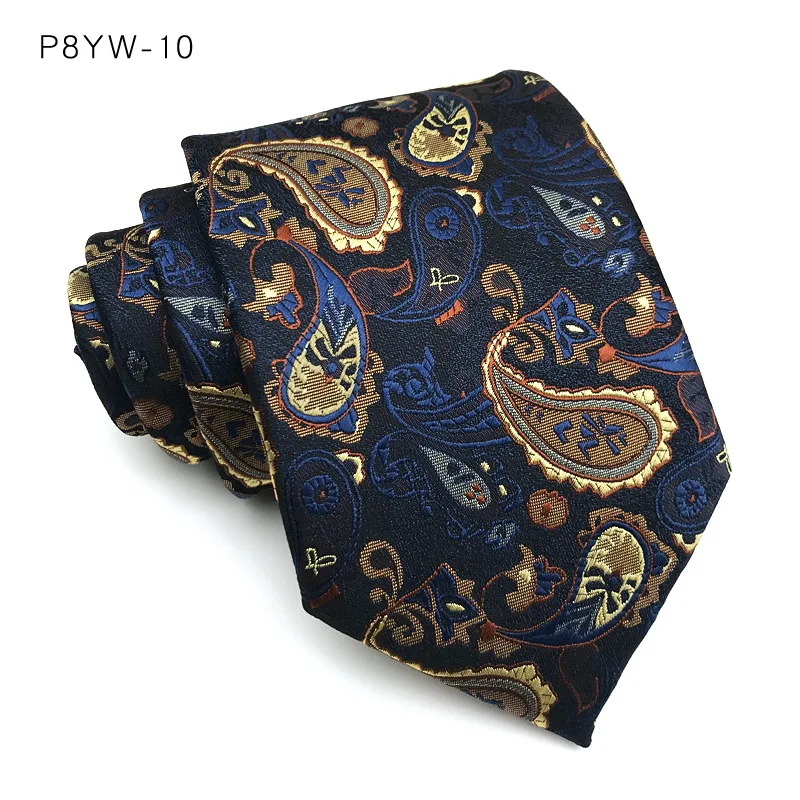 Luxury Mens Necktie Stripes Plaid Floral 8CM Ties For Man Groom Jacquard Woven Neck Tie Business Wedding Party Accessories